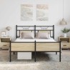 Cadre de lit sans matelas chêne sonoma 137x190 cm 
