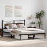 Cadre de lit sans matelas chêne marron 150x200 cm 