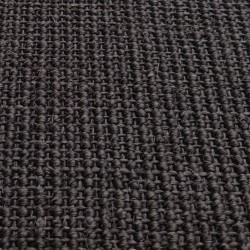 Tapis Sisal naturel 80x300 cm Noir 