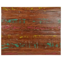 Dessus de table 90x80x3,8 cm rectangulaire bois massif récupéré 