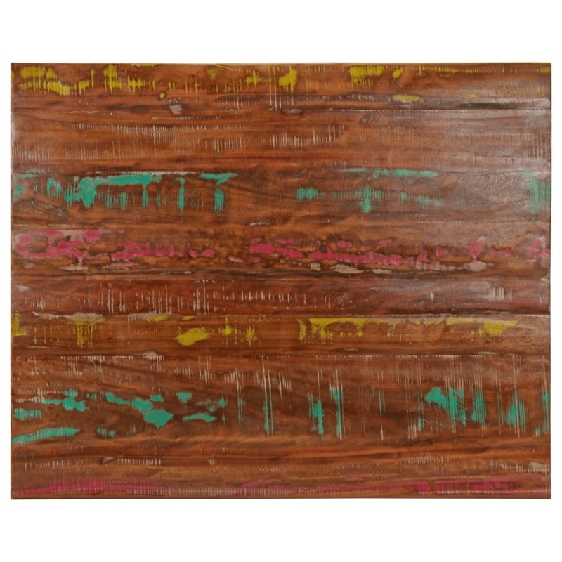 Dessus de table 90x80x3,8 cm rectangulaire bois massif récupéré 