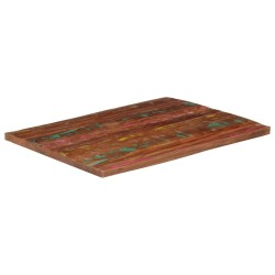 Dessus de table 90x80x3,8 cm rectangulaire bois massif récupéré 