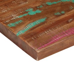Dessus de table 90x80x3,8 cm rectangulaire bois massif récupéré 