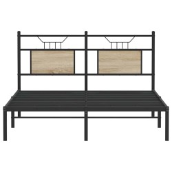 Cadre de lit sans matelas chêne sonoma 150x200 cm 