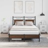 Cadre de lit sans matelas chêne marron 120x200 cm 