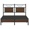 Cadre de lit sans matelas chêne marron 120x200 cm 