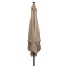 Parasol carréavec des lumières LED 295x245 cm Taupe 
