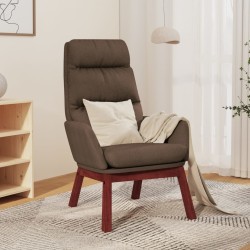Chaise de relaxation Taupe Tissu 