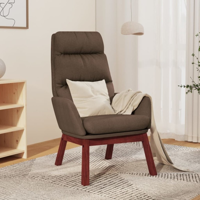Chaise de relaxation Taupe Tissu Chaise de relaxation Taupe Tissu