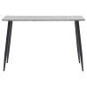 Table de salle à manger Gris 120x60x75 cm MDF 