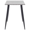 Table de salle à manger Gris 120x60x75 cm MDF 