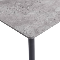 Table de salle à manger Gris 120x60x75 cm MDF 