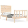 Cadre de lit sans matelas 90x200 cm bois de pin massif 