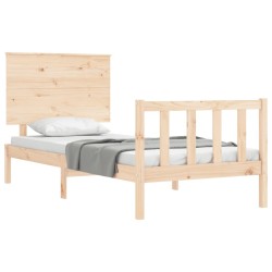 Cadre de lit sans matelas 90x200 cm bois de pin massif 