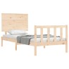 Cadre de lit sans matelas 90x200 cm bois de pin massif 