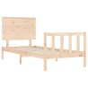 Cadre de lit sans matelas 90x200 cm bois de pin massif 