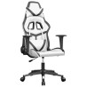 Chaise de jeu Blanc et noir Similicuir 