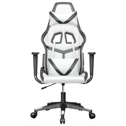 Chaise de jeu Blanc et noir Similicuir 