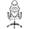 Chaise de jeu Blanc et noir Similicuir 
