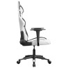 Chaise de jeu Blanc et noir Similicuir 