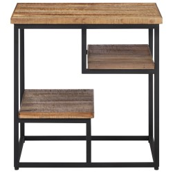 Table d'appoint 50x50x50 cm teck de récupération massif 