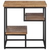 Table d'appoint 50x50x50 cm teck de récupération massif 