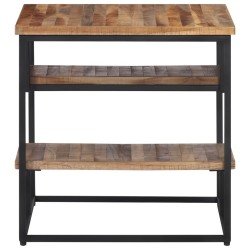 Table d'appoint 50x50x50 cm teck de récupération massif 