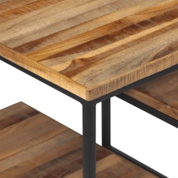 Table d'appoint 50x50x50 cm teck de récupération massif 