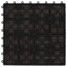 Carreaux de terrasse 22 pcs 30 x 30 cm 2 m² WPC Marron foncé 