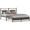 Cadre de lit sans matelas chêne marron 140x200 cm 