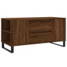 Table basse chêne marron 102x44,5x50 cm bois d'ingénierie 