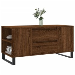 Table basse chêne marron 102x44,5x50 cm bois d'ingénierie 