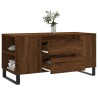Table basse chêne marron 102x44,5x50 cm bois d'ingénierie 