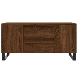 Table basse chêne marron 102x44,5x50 cm bois d'ingénierie 