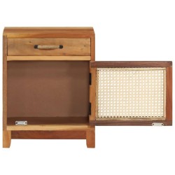 Table de chevet 40x30x50 cm Bois de récupération massif 