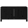 Boîte de rangement de jardin Noir 115x49x60 cm Bois massif pin 