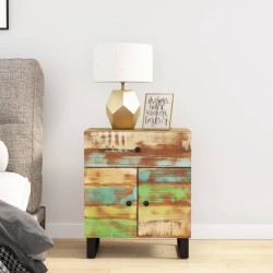 Table de chevet 50x33x60cm Bois de récupération et d'ingénierie 