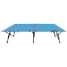 Chaise longue pliable 2 places bleu acier 