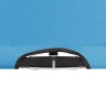 Chaise longue pliable 2 places bleu acier 