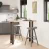 Pieds de table de bar en acier naturel, 2 pièces, 50 x (110-111) cm 