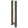 Pieds de table de bar en acier naturel, 2 pièces, 50 x (110-111) cm 