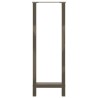 Pieds de table de bar en acier naturel, 2 pièces, 50 x (110-111) cm 