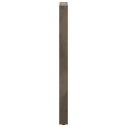 Pieds de table de bar en acier naturel, 2 pièces, 50 x (110-111) cm 