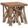 Table basse en rondin 40x40x40 cm bois de récupération mélangé 