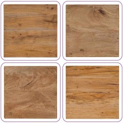 Table basse en rondin 40x40x40 cm bois de récupération mélangé 