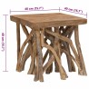 Table basse en rondin 40x40x40 cm bois de récupération mélangé 