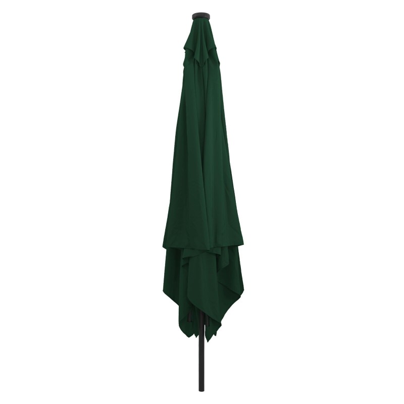 Parasol de jardin carré avec lumières LED 295x245 cm Vert 