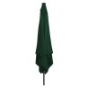 Parasol de jardin carré avec lumières LED 295x245 cm Vert 