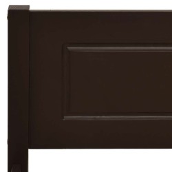 Cadre de lit sans matelas pin massif marron foncé 120x200 cm 