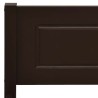 Cadre de lit sans matelas pin massif marron foncé 120x200 cm 